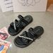 Summer Women's Pearl Slippers Fashionable Casual Beach Shoes For Indoor And Outdoor Wear Popular Fairy Like Style_vogvips.com