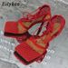 2026 European And American Style Sandals Mesh Breathable Square Toe Strap Women's High 979-8 Long-Term In Stock Stiletto_vogvips.com