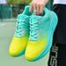 Summer New Trade Racing And Shock-absorbing Marathon Running Shoes For Men Fly Woven Breathable Casual Couple Sports Shoes_vogvips.com