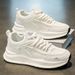 Men's Breathable Mesh Casual Sneakers - Lightweight Comfort For Running & Daily Wear - Fashionable Low-Top Design_vogvips.com