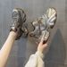 Internet Celebrity Hot-Selling Dad 2025 Spring Summer New Platform Thick Sole Height-Increasing Small Size Sports Casual_vogvips.com