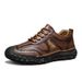 2026 Spring And Autumn Retro Men's Shoes, Trendy Soft Leather, Soft Sole, Non-Slip, Large Size Handmade Shoes, Office Ca_vogvips.com