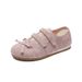 Velcro Little White Shoes Schoolgirl Breathable Flat Baseplate Shoes Casual Street Shoes_vogvips.com