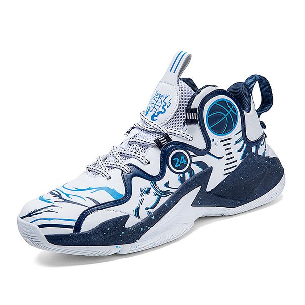 Basketball shoes Boys leather leather waterproof sports shoes students practical training basketball shoes_vogvips.com