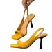 2026 Square-Toed Open-Toe Sandals Women, Summer French Style, Suitable For Skirts, Thin Heel, Backless Black High Heels_vogvips.com