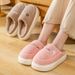 Cotton Autumn Winter Thickened Indoor Daily Use Non-Slip Warm Cushioned Home Maternity Slippers For Women_vogvips.com