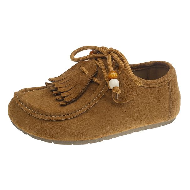 2025 Thick-Soled Tassel For Women Autumn New Fashion Versatile Slip-On Casual Lightweight Single Shoes_vogvips.com