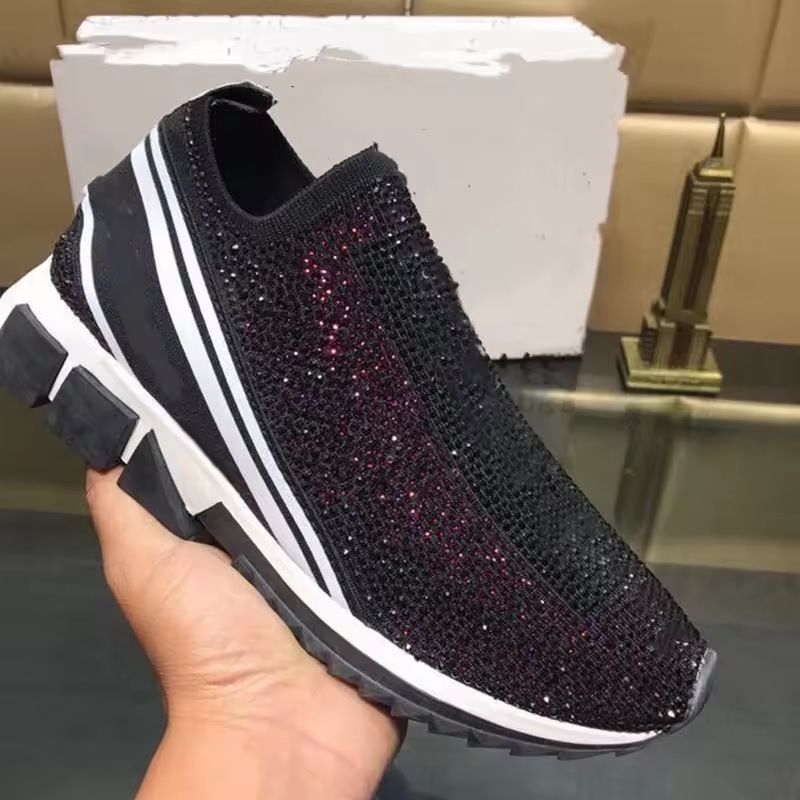 In-Stock Foreign Trade Men's New Sports Casual Slip-On Shoes With Rhinestones, Fashionable Trendy Shoes, Cross-Border_vogvips.com