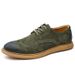 Euro Step Handmade Soft Sole Suede Brogue Carved Round Toe British Style Large Size Genuine Leather Men's Shoes_vogvips.com