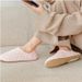 Pure Cotton Simple And Elegant Japanese-style Maternity Shoes For Women, Suitable For Spring, Summer, And Autumn, Indoor Home Use, Non-slip, Bulk Cotton Shoes_vogvips.com