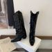 Chunky-Heeled French Pointed-Toe Western Cowboy Long For Women, 2026 New Model High-Tube Riding Boots_vogvips.com