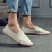 Casual Espadrilles Handmade Fashion Versatile Straw Woven Linen Sweat-Absorbing Breathable Slip-On Lazy Cloth Shoes_vogvips.com
