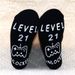 Cotton mid-tube socks casual sports cotton socks game socks sole letter non-slip adhesive socks_vogvips.com