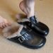 Sheepskin Version ~ Slip-On Lazy Fur For Women, Retro Fleece-Lined Outdoor Warm Half Slippers, Versatile_vogvips.com