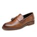 Casual Hairstylist Pointed Toe Korean Men's British Style Large Size Leather Shoes_vogvips.com