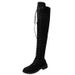 Cross-Border 20 Autumn Winter New European And American Style Lace-Up Round Toe Over-the-Knee Long Women's_vogvips.com