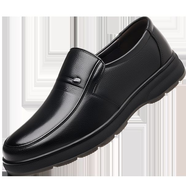 Four-season British-style Business Formal Leather Shoes, Trendy And Versatile Hollow-out Men's Shoes With Plush Lining_vogvips.com