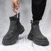 Autumn British Style New Versatile Black Thick-Soled Height-Increasing Work Martin Boots Men's Trendy Shoes_vogvips.com