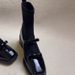 2025 New Square Toe Retro Bow Elastic Slim Patchwork Mary Jane Sock Slimming Chunky Heel Short Boots For Women_vogvips.com