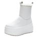 Women's Short 2025 Winter New Fleece-Lined Real Fur Warm Snow Thick Sole Platform Leather Mid-Calf Simple Boots_vogvips.com