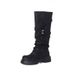 Brown Melad Long For Women Thick Sole High Tube Autumn Winter Western Cowboy Boots_vogvips.com
