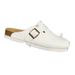 Cowhide Unisex Versatile Genuine Leather Half Comfortable CorkFlat Outdoor BK Casual Closed-Toe Slippers_vogvips.com