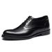 Oxskin leather business dress handmade Oxford wedding shoes men's English lace-up casual inner height shoes for men_vogvips.com