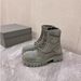 2024 New Paris Couple Lace-up Canvas Martin Women Thick-soled Short Distressed British Style Flat Motorcycle Boots_vogvips.com