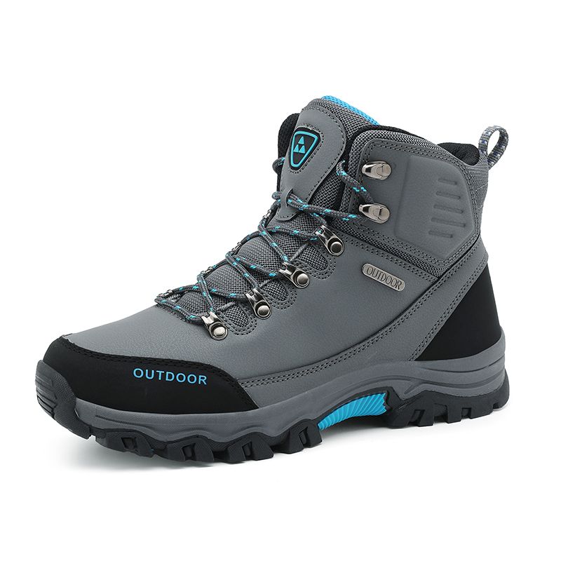 Outdoor Hiking Shoes Men Anti-slip Lace-up Thick-soled Wear-resistant High-top Boots Men Comfortable Breathable Casual Shoes Men_vogvips.com