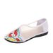 Net Flat Summer Candy Colored Embroidered Cloth Shoes, Organza Sandals, Soft Soled Women's Shoes_vogvips.com