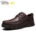 German Camel Dynamic Autumn Soft Sole Large Men's Trendy Round Toe Business Casual Leather Shoes Men_vogvips.com