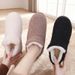 Shoes With Fleece Lining, Thickened Shoes, New Fashion Snow Soft Sole, Warm Cotton Bo, Cold-Proof High-Top Women's_vogvips.com