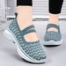 Women's Spring New Color Blocked Women's Casual Single Breathable Soft Sole Comfortable Mom Shoes Batch_vogvips.com