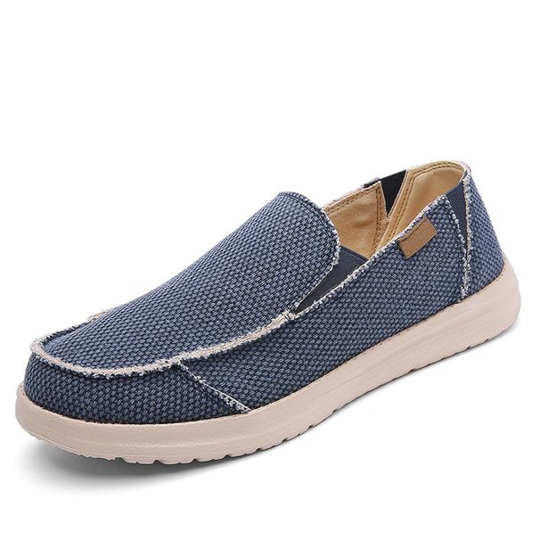 Big size super light casual cloth shoes men's new breathable slip-on lazy loafers_vogvips.com