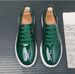 New Men's Shoes With Bowknot, Trendy British Style Slip-On Loafers_vogvips.com