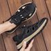 Men's Summer Breathable Hollow Leather Shoes, Lightweight, Non-Slip, Versatile Slip-On Closed-Toe Casual Shoes_vogvips.com