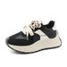 BN025 New 2024 Autumn Thick Soled Women's Shoes Sneakers Heightened Casual Stitching Leather Student Sports Shoes_vogvips.com