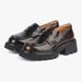 A new style of small leather shoes for women increasing single shoes leather thick soled loafers_vogvips.com