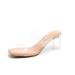 Stepping On Clouds Transparent Sandals For Women 2025 Summer New Crystal Heel High Heels Outdoor Sole Versatile Soft_vogvips.com