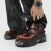 Gothic Retro Metal Punk Style Martin Boots Thick-soled Heightening Tooling Boots Men's Boots_vogvips.com