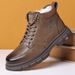 European Warm Series New Men's Winter Fleece Lined Warm Non-Slip Casual High-Top Business Cotton Leather Shoes Martin Boots_vogvips.com