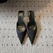 Elegant Black Satin Pointed Toe Mule Heels - Backless Slip-On Dress Shoes For Women_vogvips.com