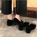 Foreign Trade Cross-border Rhinestone Square Buckle Women's Shoes, New Spring-summer French Style, Round Toe, Medium_vogvips.com