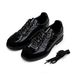 ShoeVault Commuting Versatile German Training For Men And Women, Trendy Casual Round-Toe Leather Shoes, Black Sneakers, British_vogvips.com