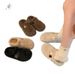 Shoes With Fleece For Women 2024 Autumn Winter New Plush Slip-On Fashionable Warm Veatile Flat Half_vogvips.com