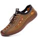Summer New Men's 2025 Hollow Sandals Sports Soled Casual Breathable Soft Leather Handmade Online Hole Shoes_vogvips.com