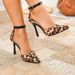 European And American Best-selling Leopard Print Pointed Toe Slip-on Breathable Stiletto High-heeled Work Shoes,_vogvips.com