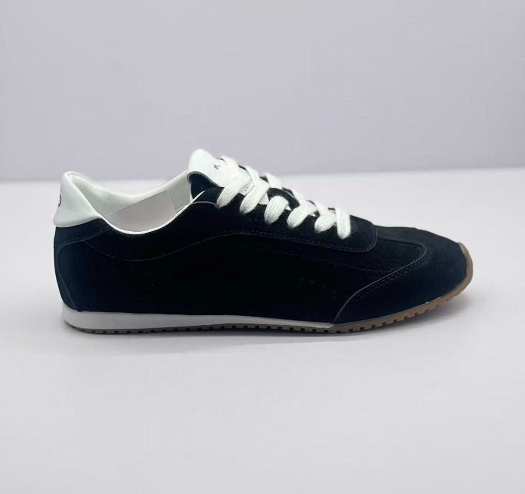 Windproof Casual Sports Fashionable Comfortable Shoes Seasons Cushioned Running Shoes Elegant Shoes Suitable For All Simple Daily Wear Black_vogvips.com