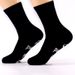 Cotton mid-tube socks couple socks sole letter dot adhesive non-slip floor socks_vogvips.com
