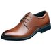 Men's Breathable Lace-up Dress Shoes Comfortable Formal British Style Leather Footwear_vogvips.com